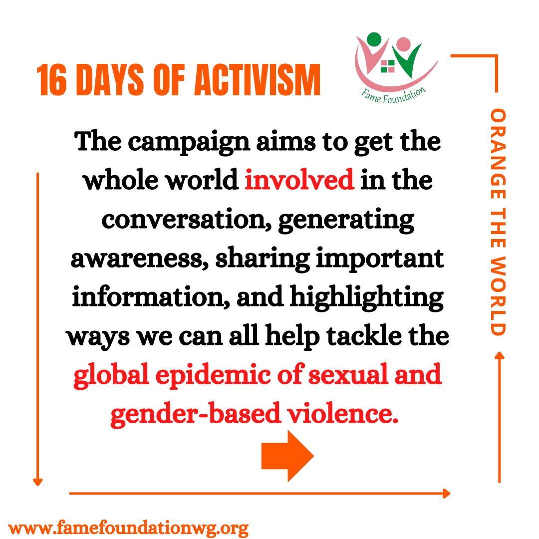 UNiTE to End Violence against Women and Girls – FAME Foundation